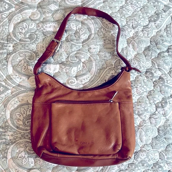 Stone Bags Stone Co Brown Leather Purse Poshmark